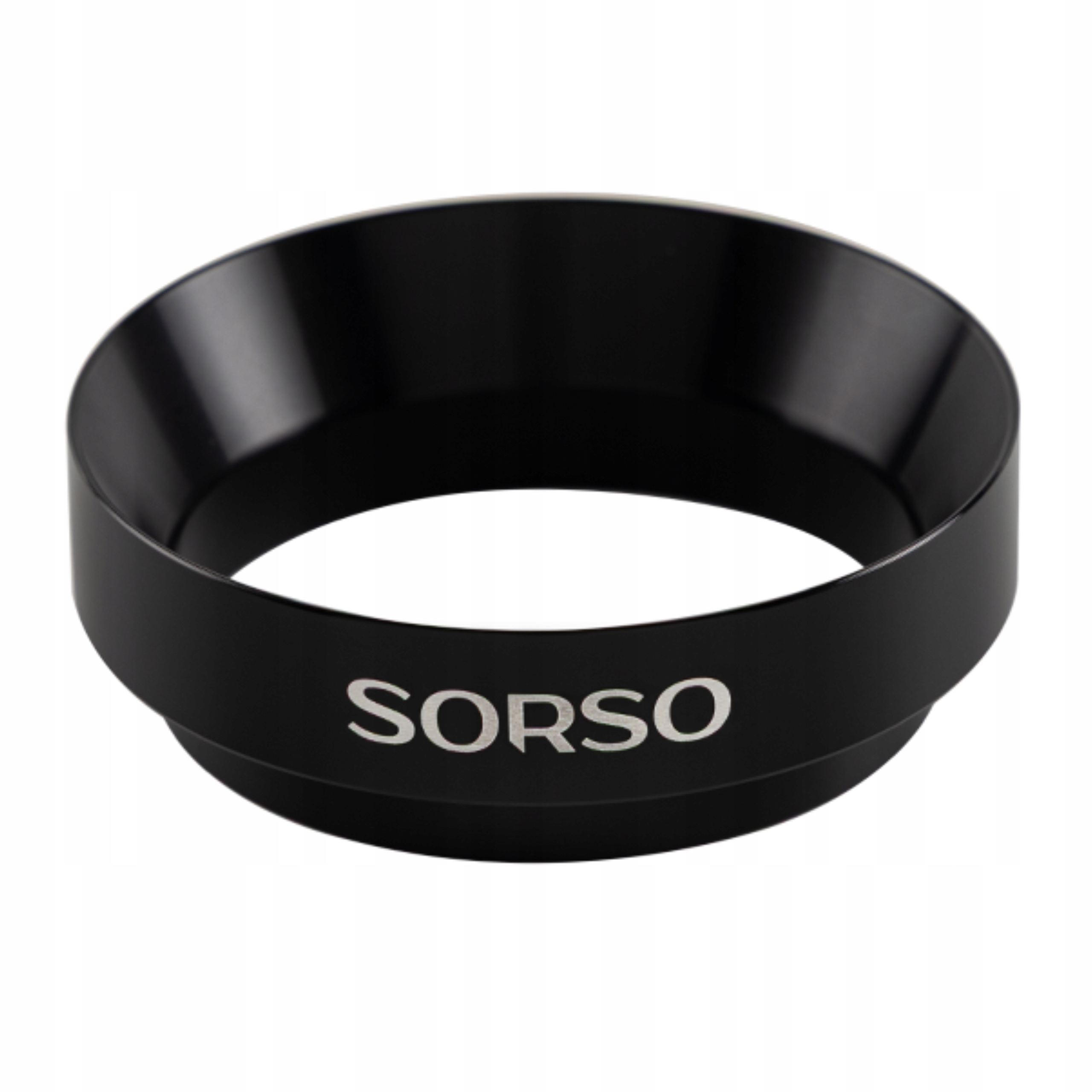Dávkovací kroužek Sorso Barista z nerezové oceli, 58 mm, černý