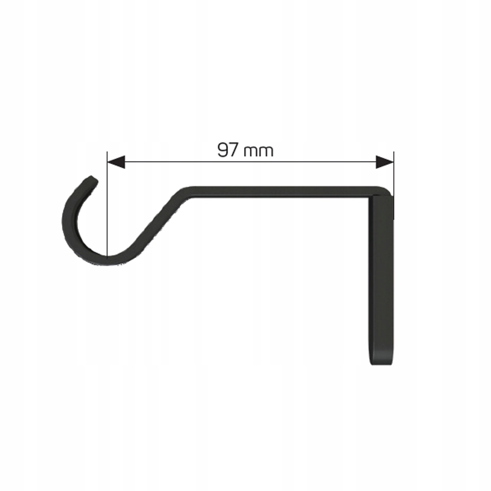 Karnisz Oslo 240cm pojedynczy 19mm metal biały Rodzaj karnisza pojedynczy