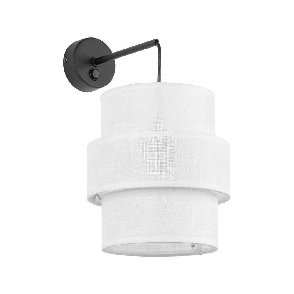 Nástenná lampa Calisto biela 33 cm, nastaviteľná, kovová, pre Tk Lighting