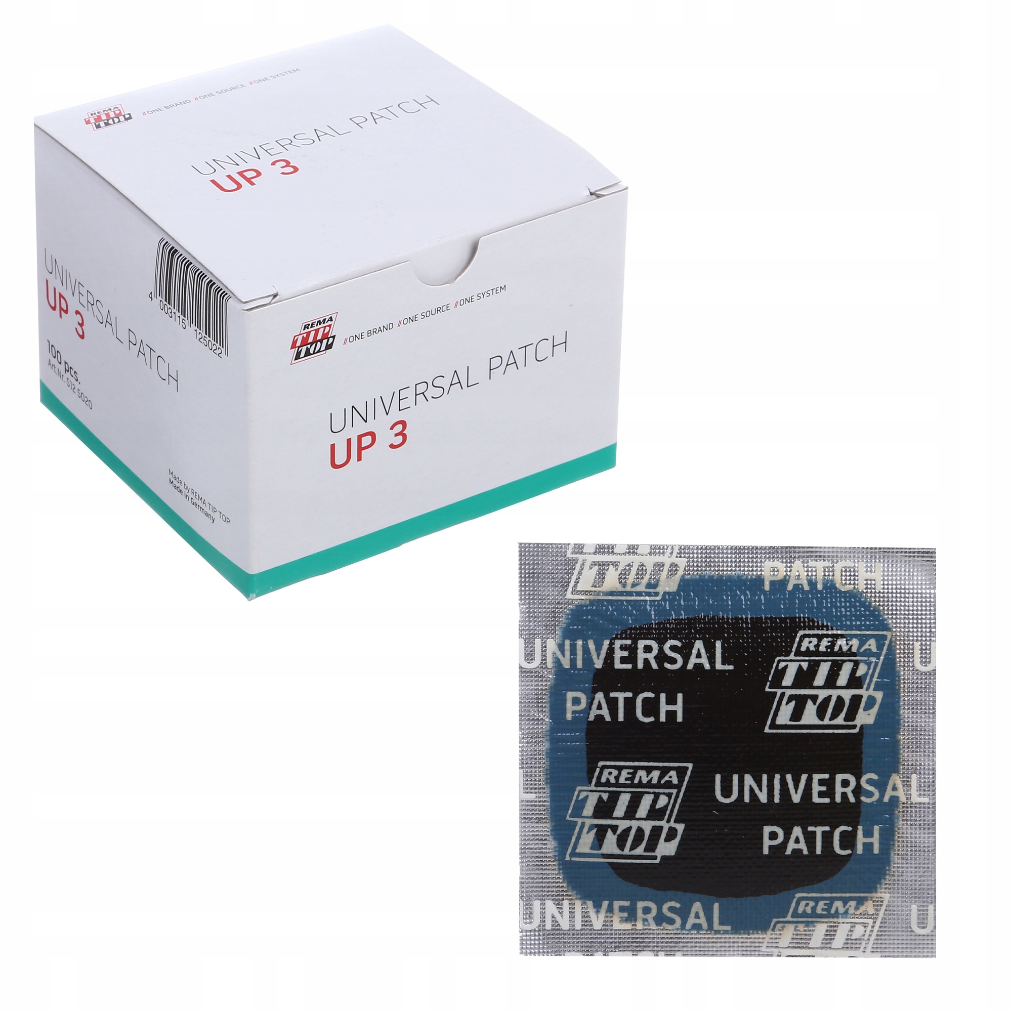 

Łatka Łatki Do Opon UP-3 x100szt Tip Top 35x35mm