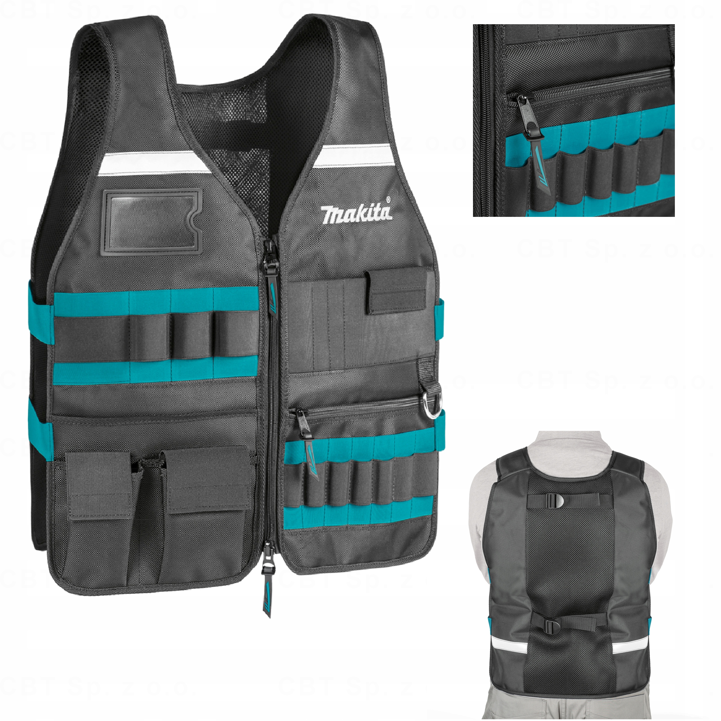 Kamizelka Robocza Narzędziowa Z Kieszeniami Organizer Unwiersalny Makita
