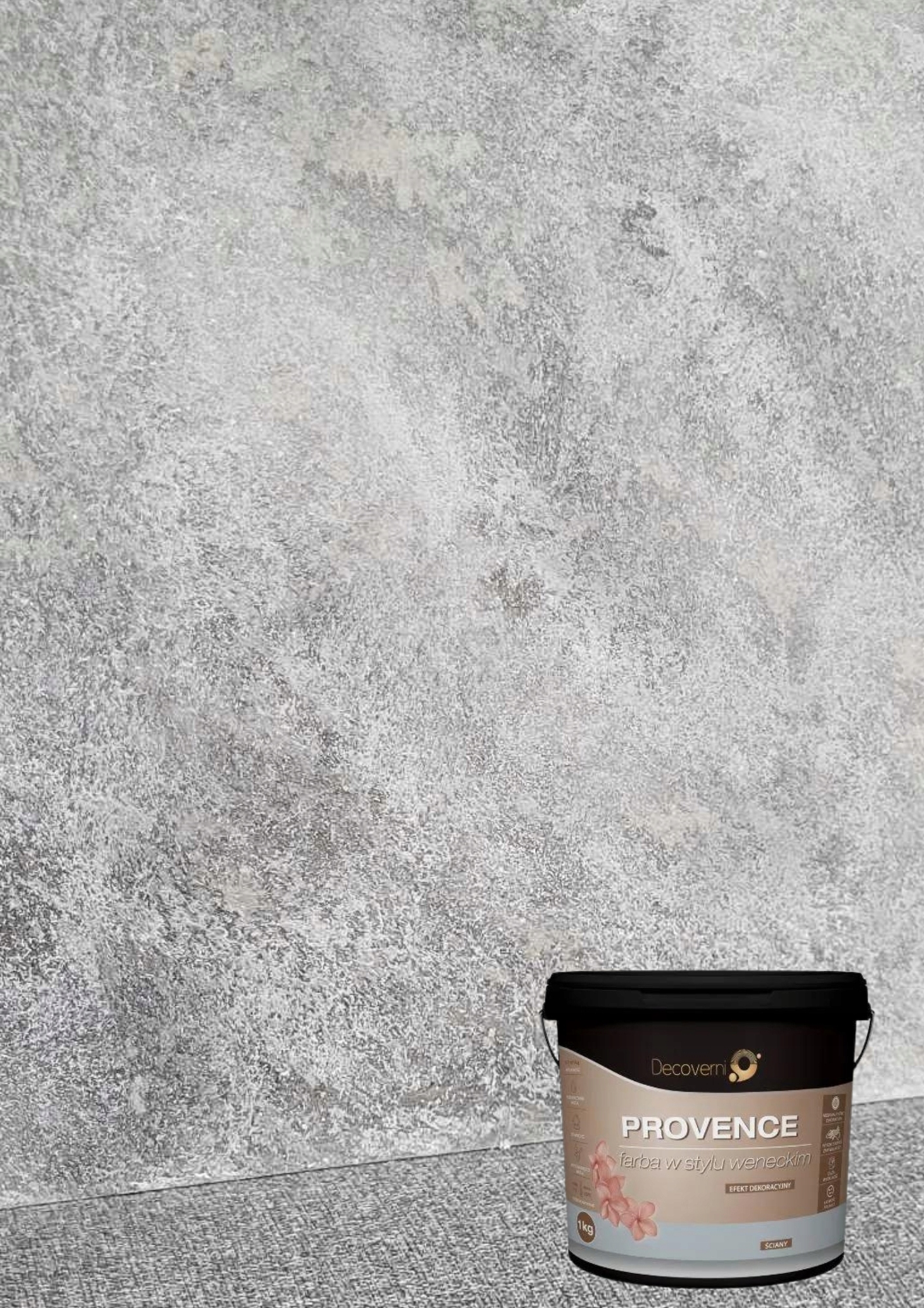 Provence benátská hlína Set Na Cca 6 m2 barva světle šedá