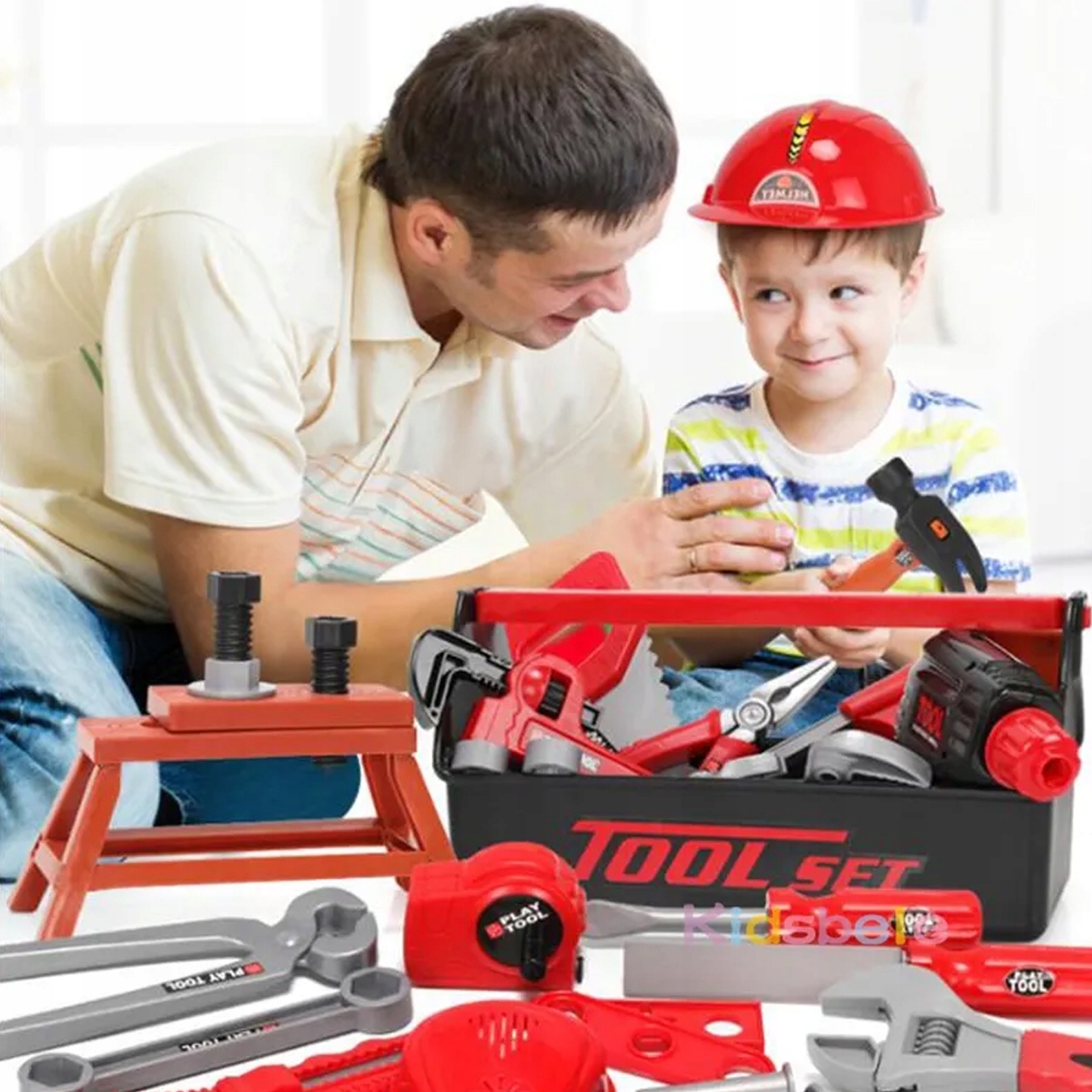 WALIZKA SKRZYNKA Z NARZĘDZIAMI WARSZTAT WIERTARKA ZESTAW MAJSTERKOWICZA Marka MalPlay