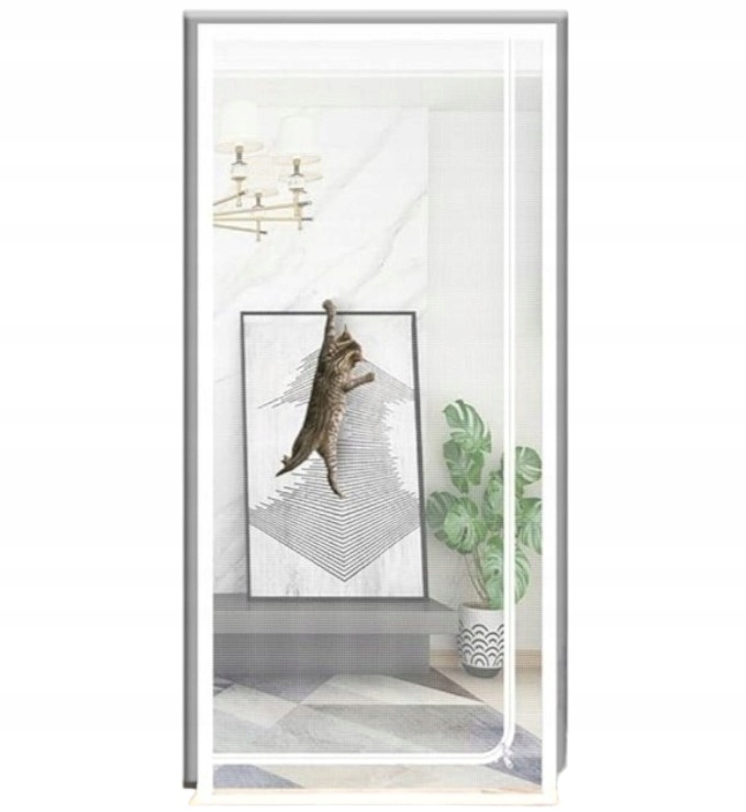 Sieťka Záclona na zips 90x210 pre mačku/psa