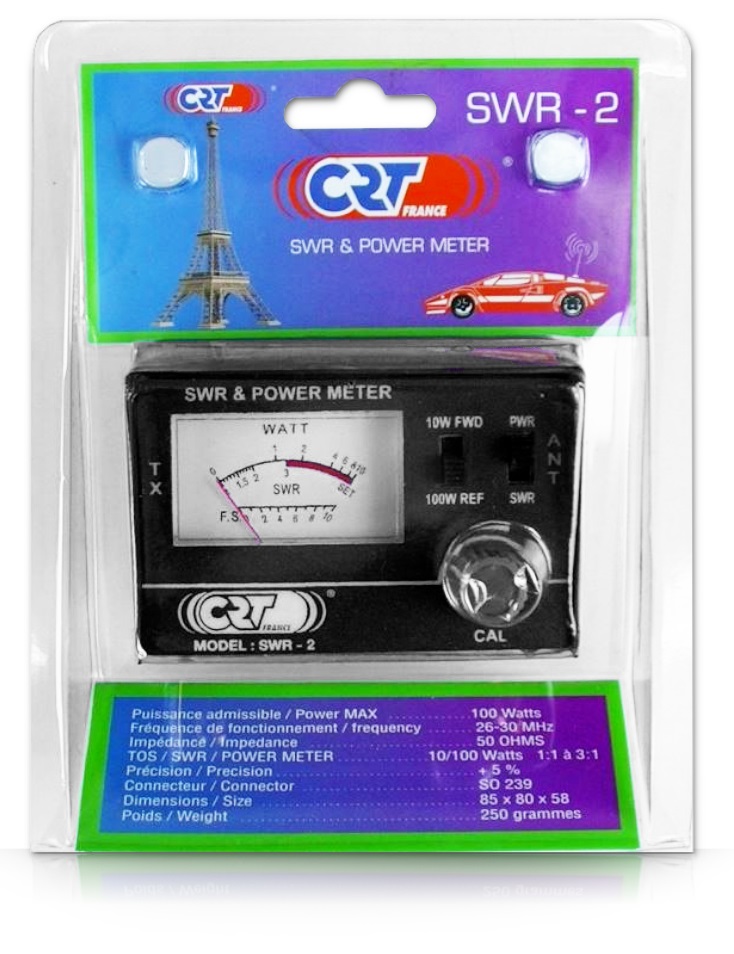 Reflektometr Miernik Sygnału Anteny Cb Radio Crt SWR-2
