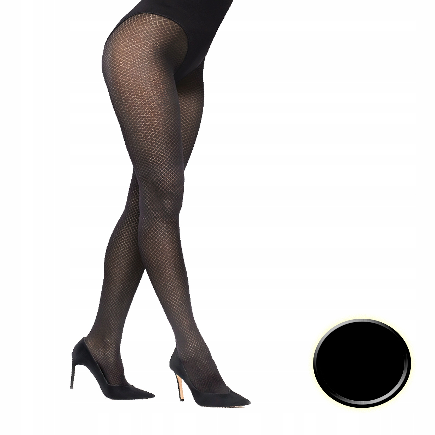 

Rajstopy fantazyjne Loretta 60 den Nero 4