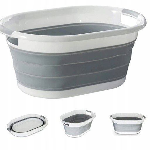 KOSZ NA PRANIE SKŁADANY MISKA SKŁADANA SILIKONOWA Marka inna