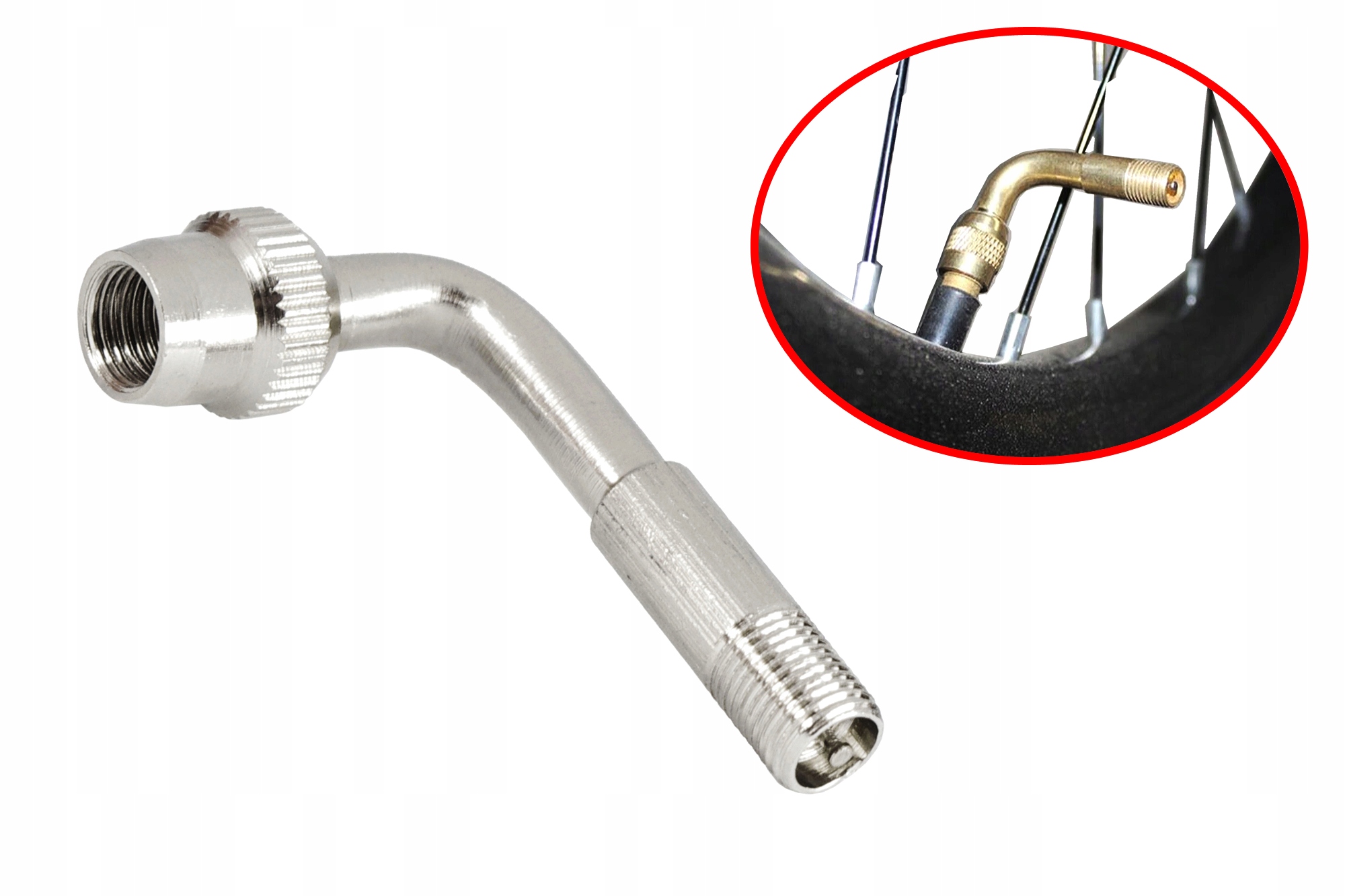 

Adapter zaworków Kątowy 90 Av do wózka rowerków