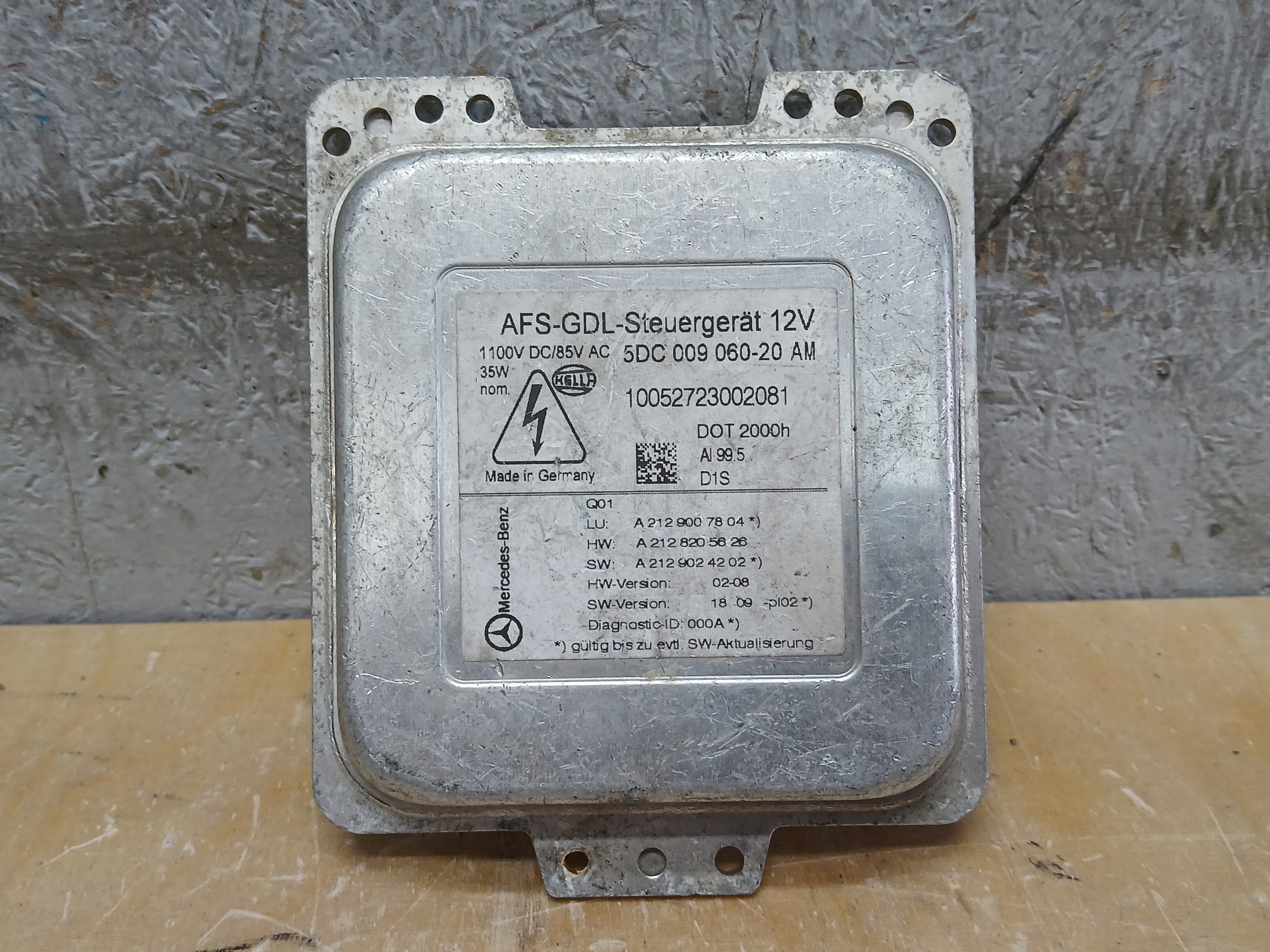 light module control unit A2129007804