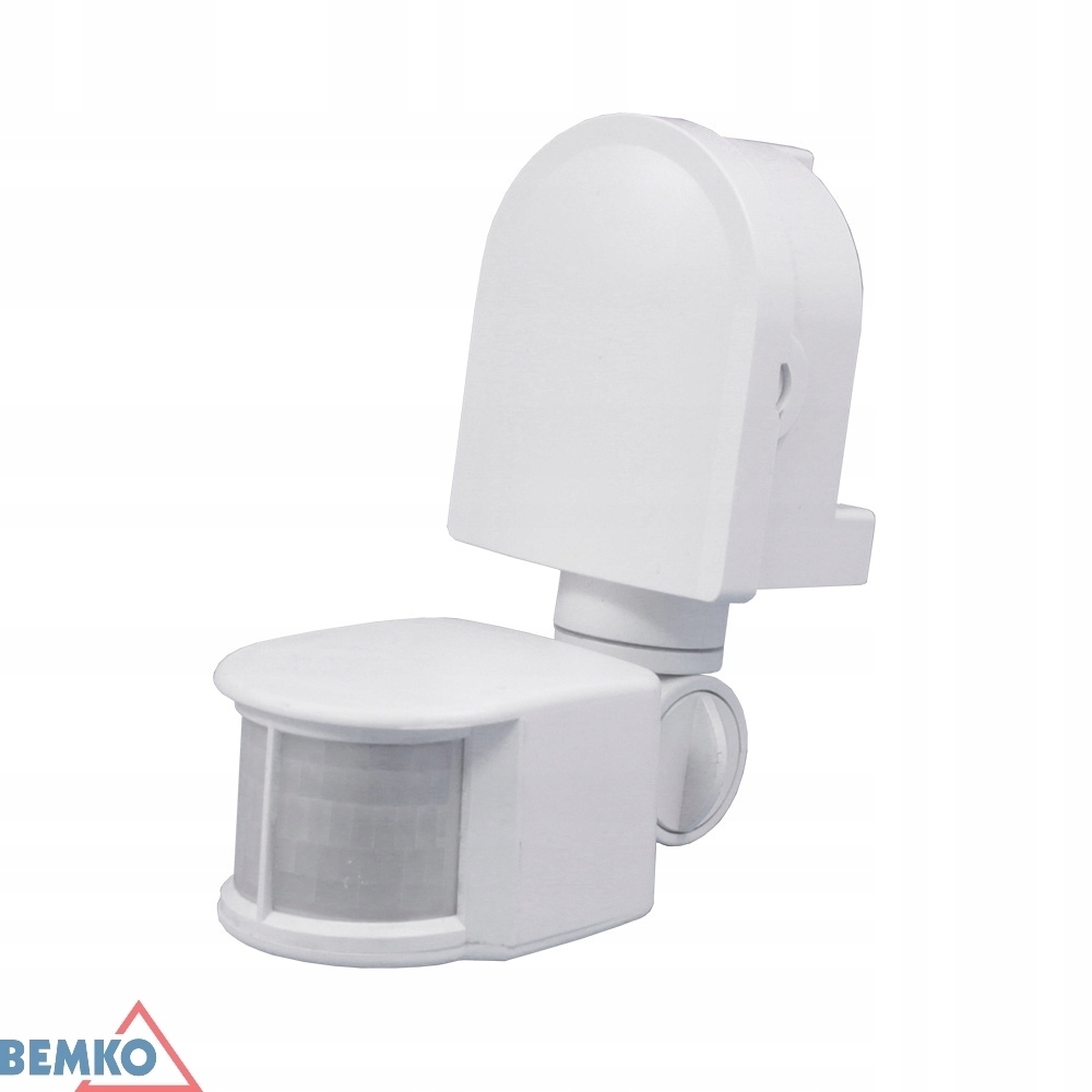 

Czujnik Ruchu ścienny 1200W 180° IP44 12m Biały