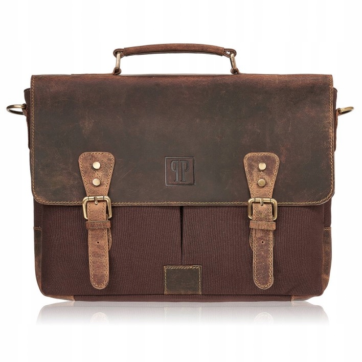 Pánská taška přes rameno hnědá vintage kožená Paolo Peruzzi