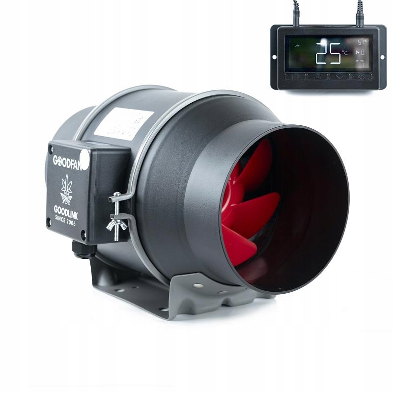 Kanálový ventilátor Good Fan 600 m³/h fi150 mm s elektronickým ovládačom