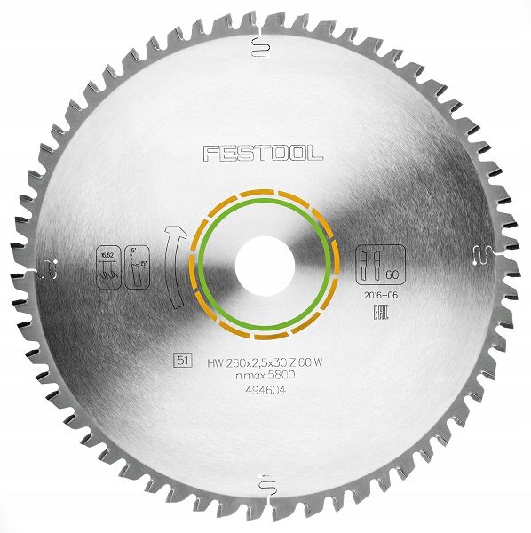 Pilový Kotouč Wood Universal Hw 260 MM Na Dřevo W60 Pro Cirkulární Pilu