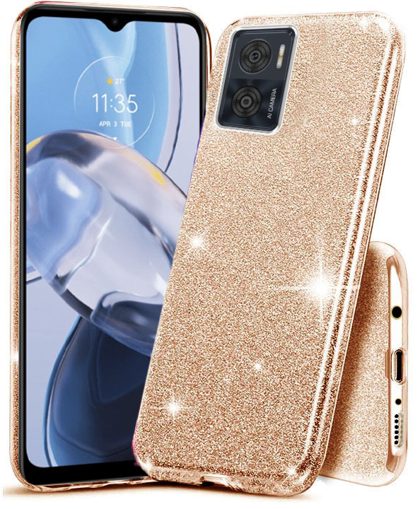 

Etui Do Motorola Moto E22i E22 Brokat Case Szkło