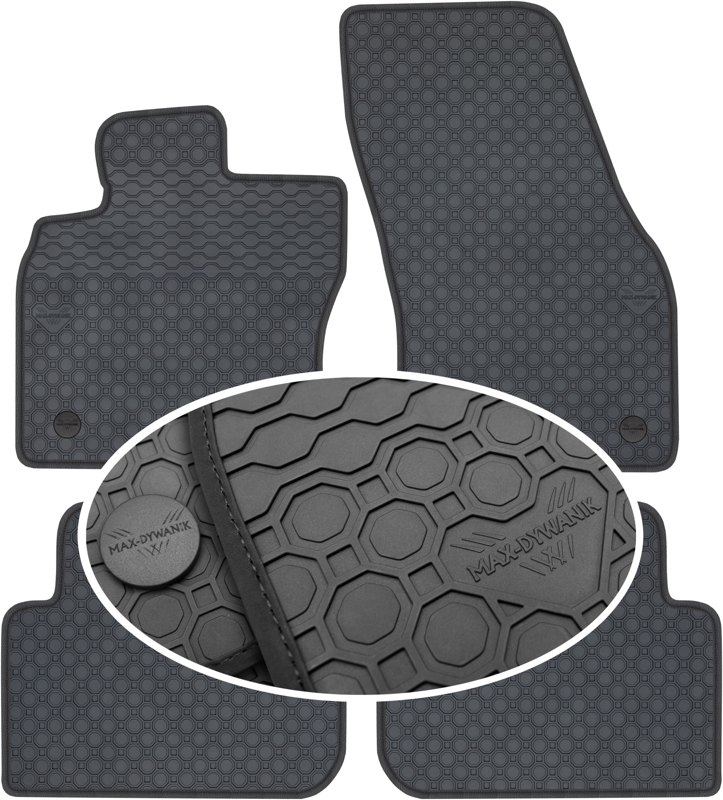 Volkswagen Tiguan III od roku 2024. Gumový koberec PrimeLiner čierny