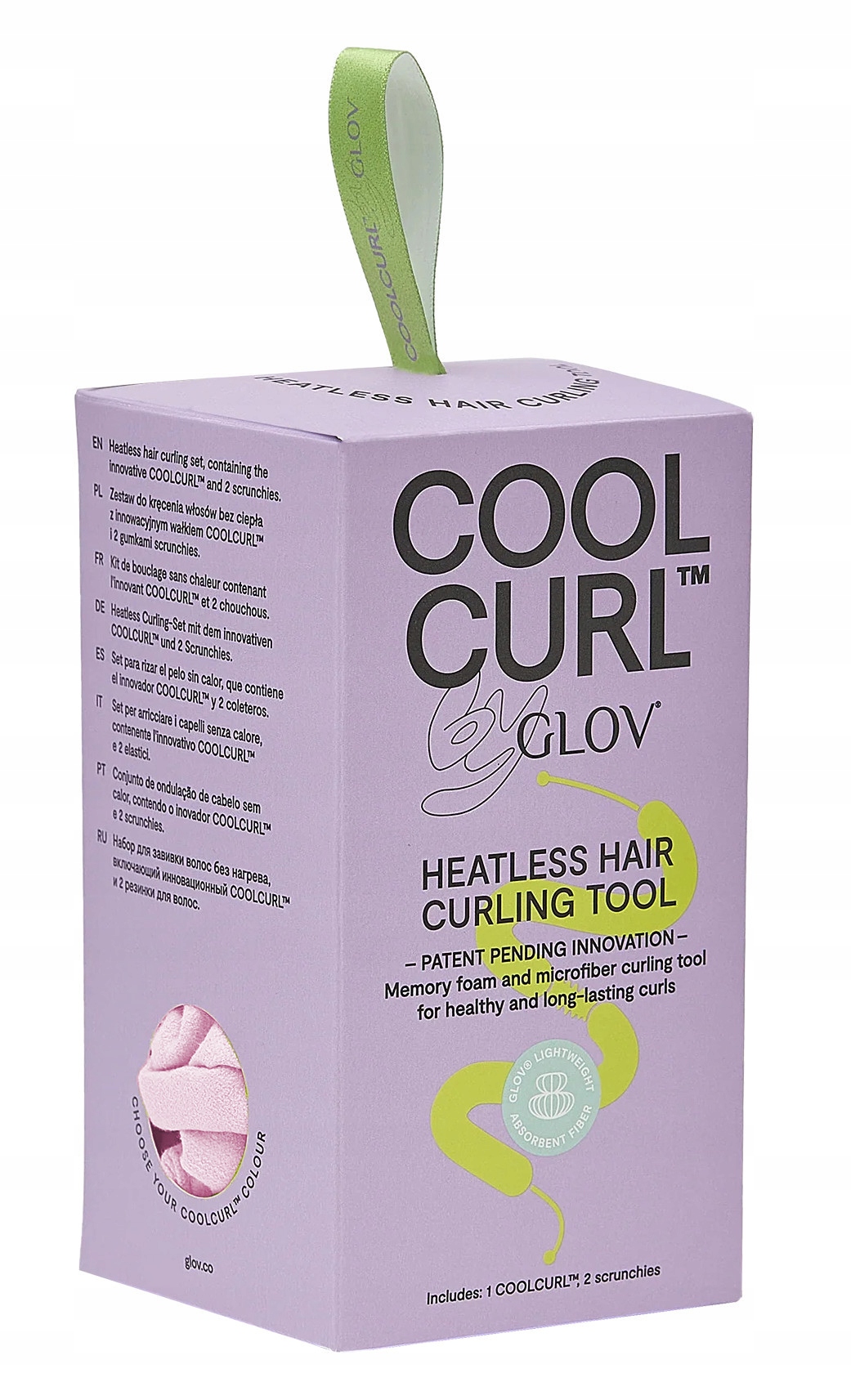 Glov Cool Curl Sada na natáčení vlasů Pudrová růžová