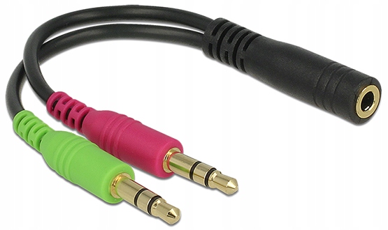 

Adapter DeLock jack mini(f)x2 -> jack (f) 4-pin