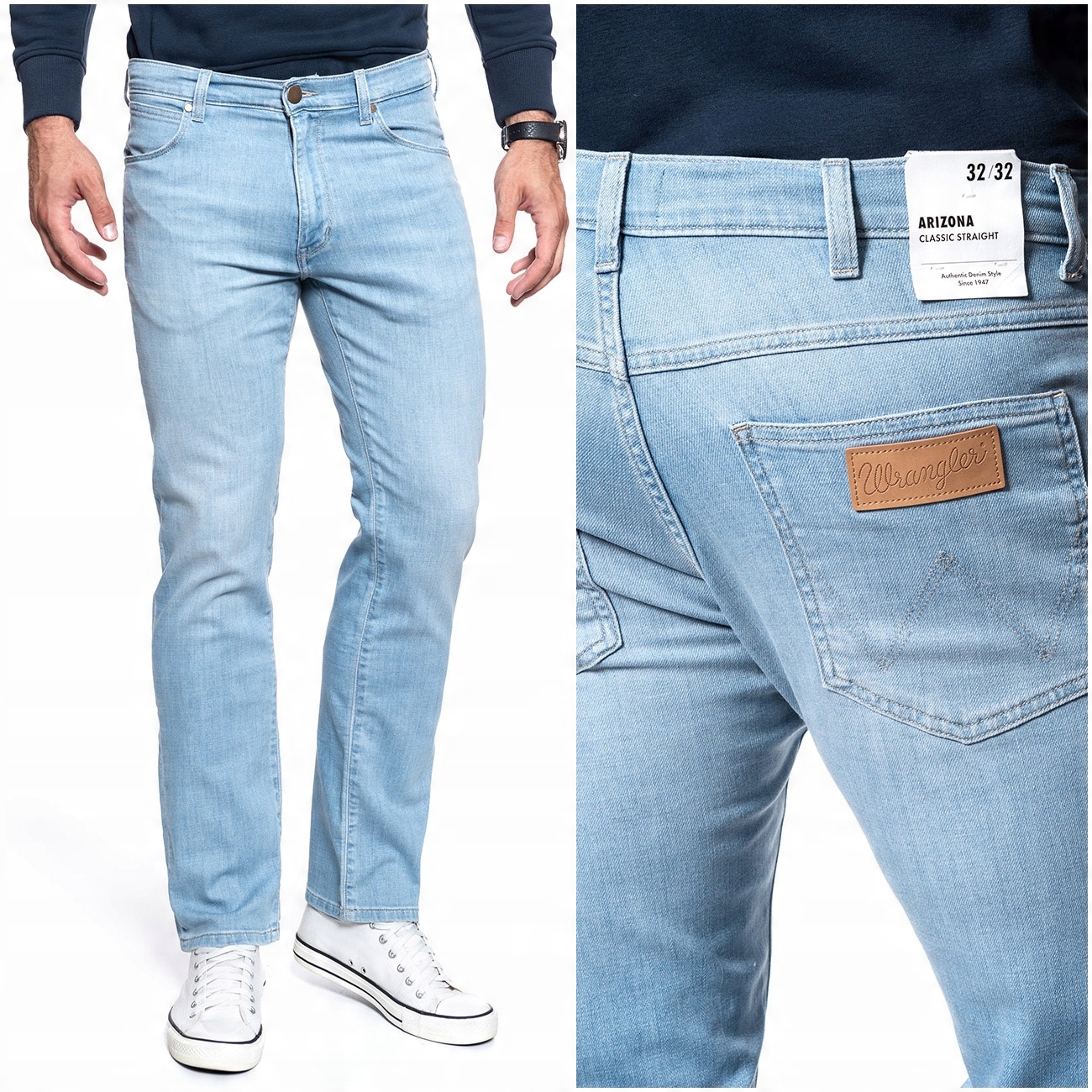 

Wrangler Arizona Męskie Spodnie Jeansowe W38 L30