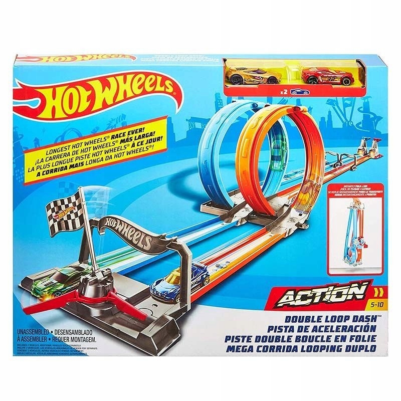 Hot Wheels City Tor Podwójna pętla zestaw GFH85