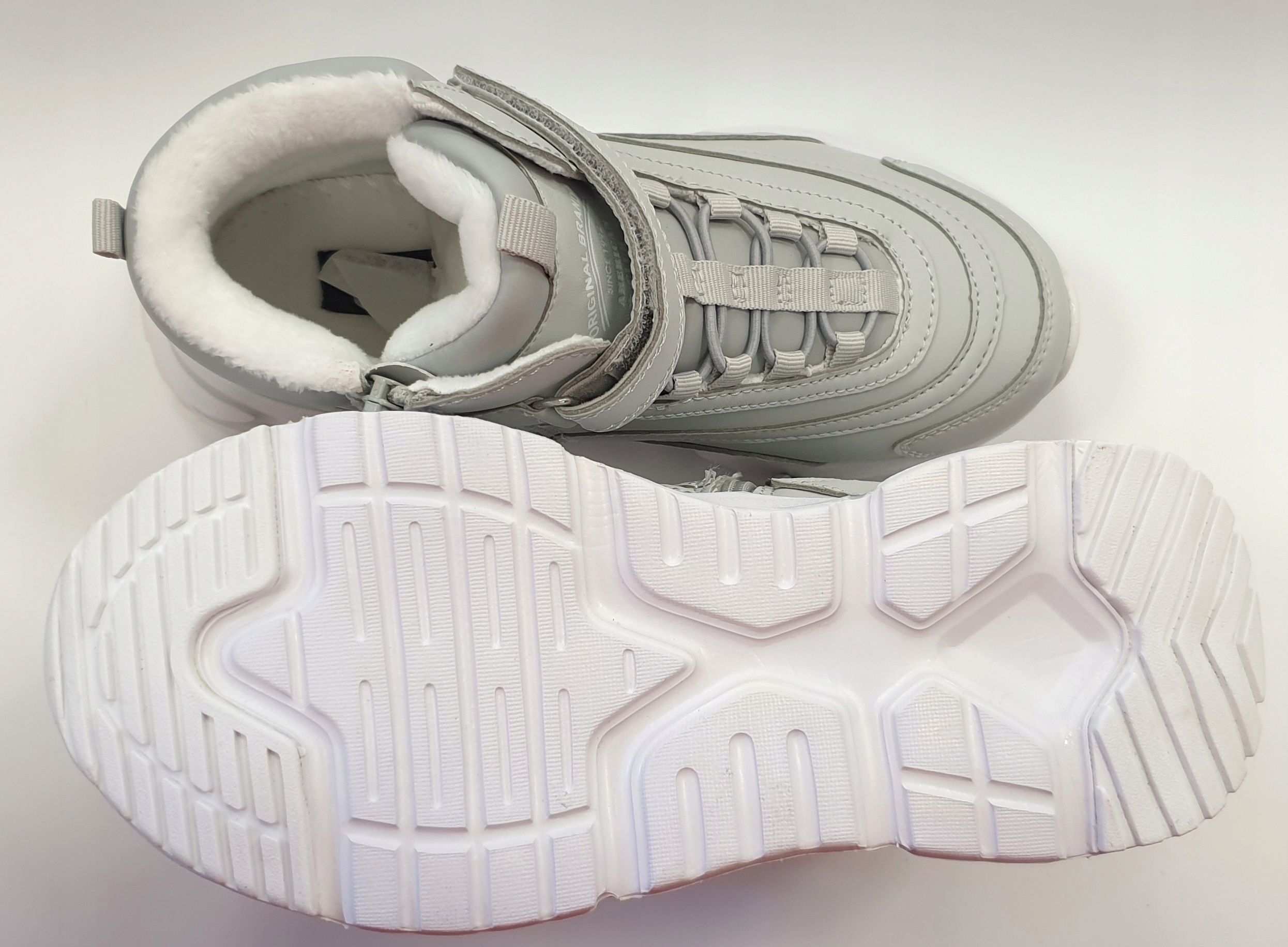 PÓŁBUTY TRZEWIKI OCIEPLANE RZEP POPIEL R 33 22,00 Bohater brak