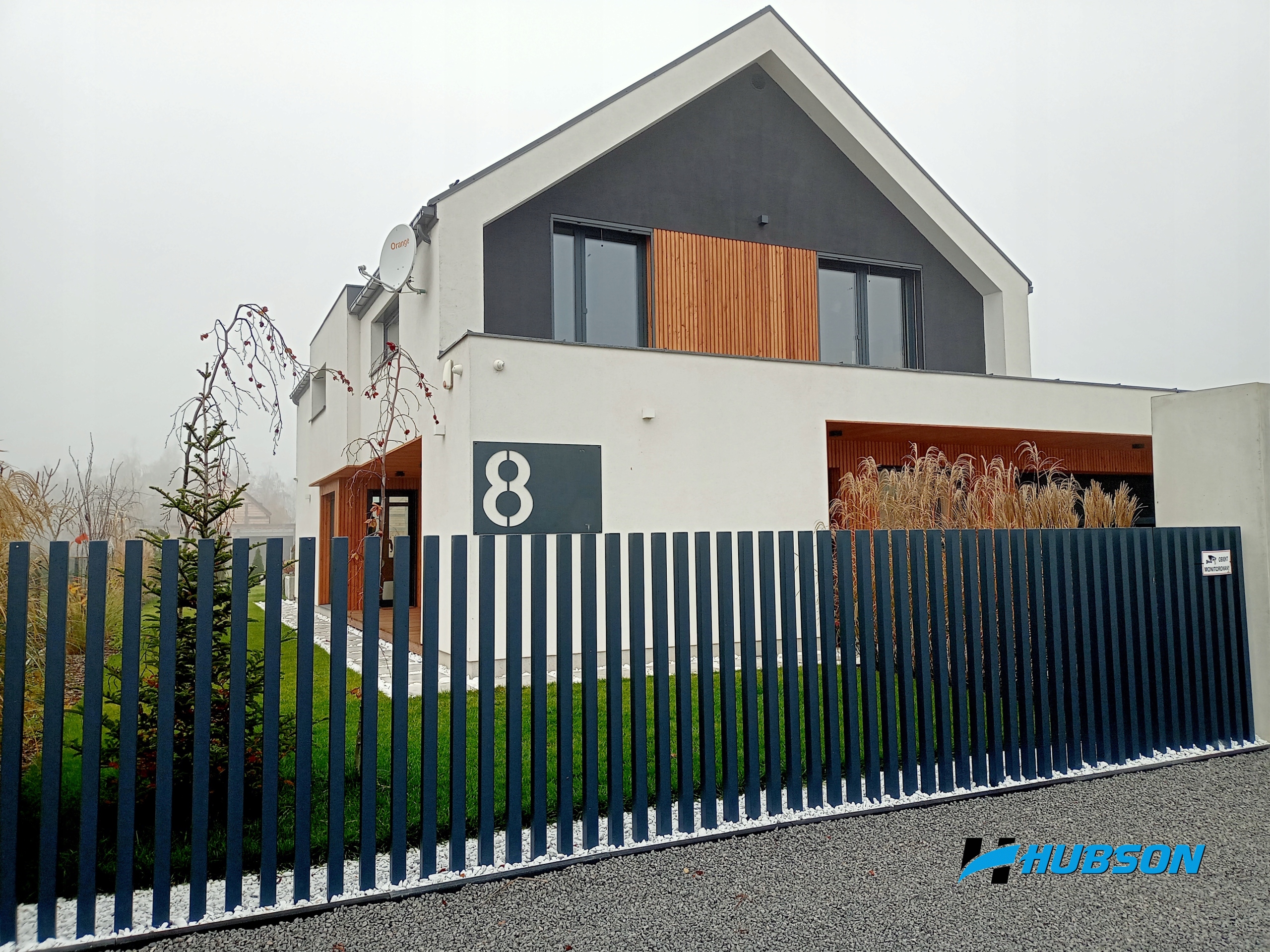 Brama Grzebieniowa Aluminiowa Nowoczesna Pionowa Furtka Ogrodzenie Marka bez marki