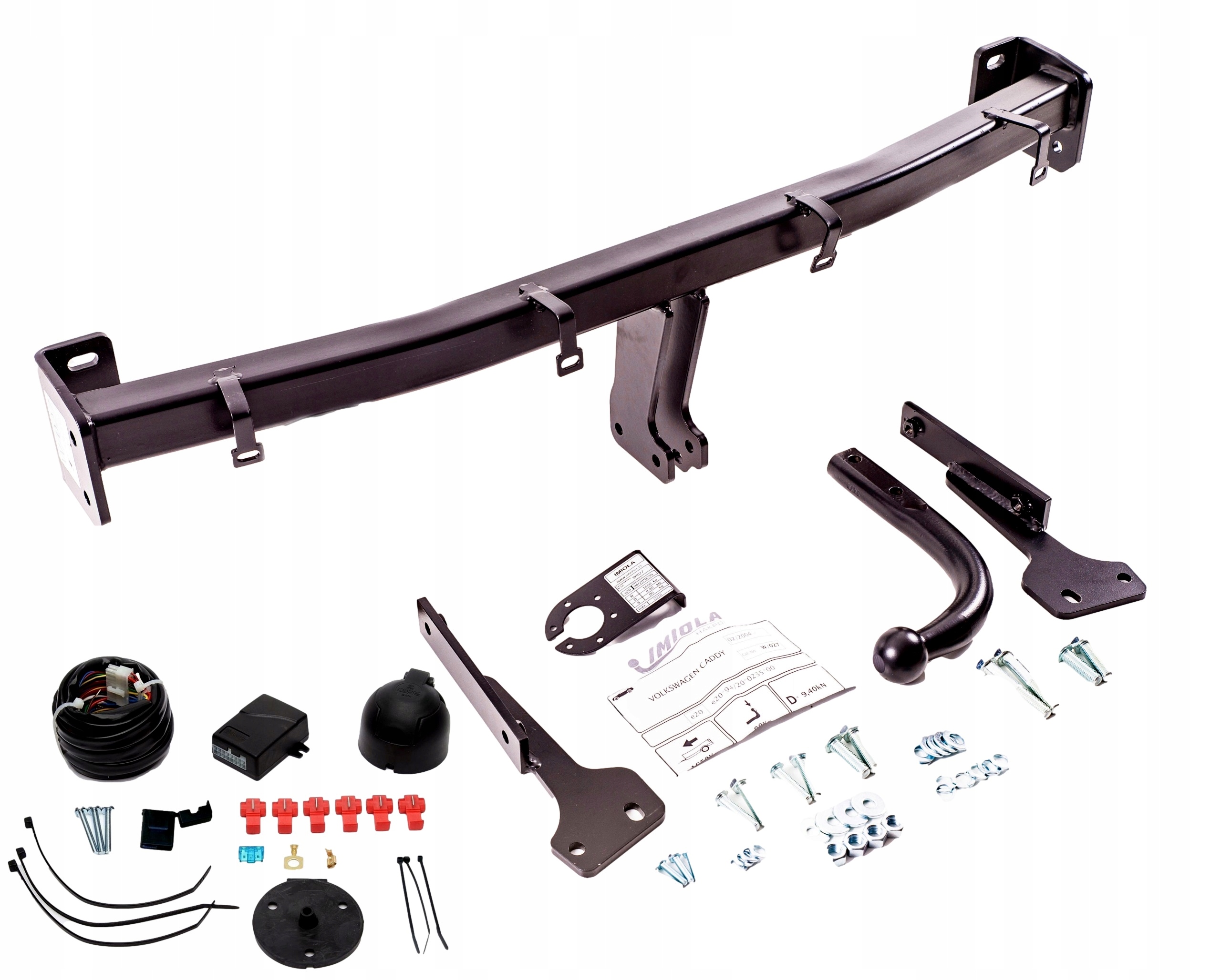 Hak holowniczy Imioła Hak-Pol odkręcany z homologacją E20 80 kg z modułem