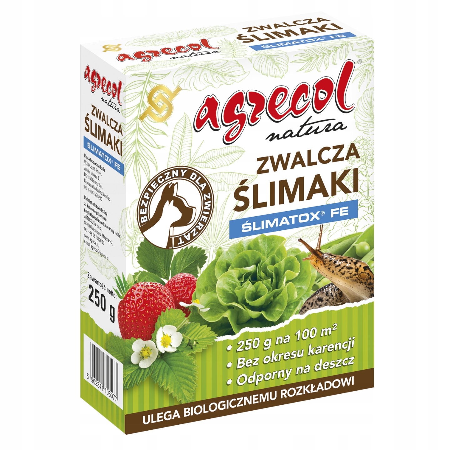

Granulat Trutka Zwalcza Ślimaki Ślimatox Fe 250g