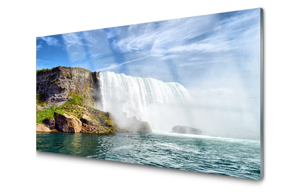 

Panel szklany Płytka Wodospad Morze 100x50