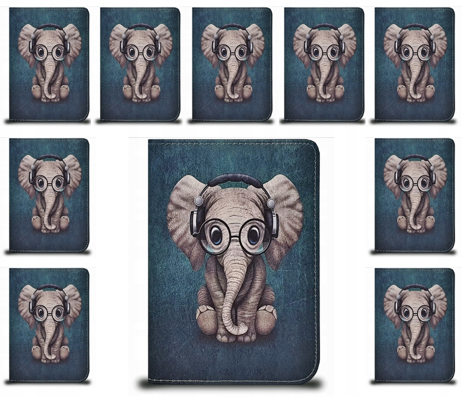 10 x Puzdro Na Čítačku Kindle Paperwhite 5 11-GEN 6.8" Zelené So Slonom