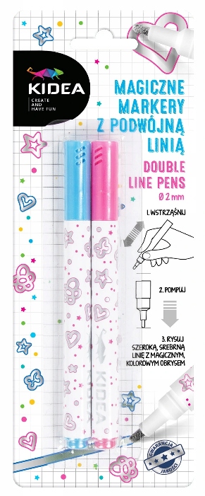 MAGICZNE MARKERY Z PODWÓJNĄ LINIĄ KIDEA
