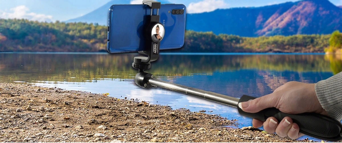 KIJ SELFIE DO ROBIENIA ZDJEĆ BLUETOOTH do SAMSUNG A52 /A53 /A54 S23 / S24 Mocowanie gwint 1/4