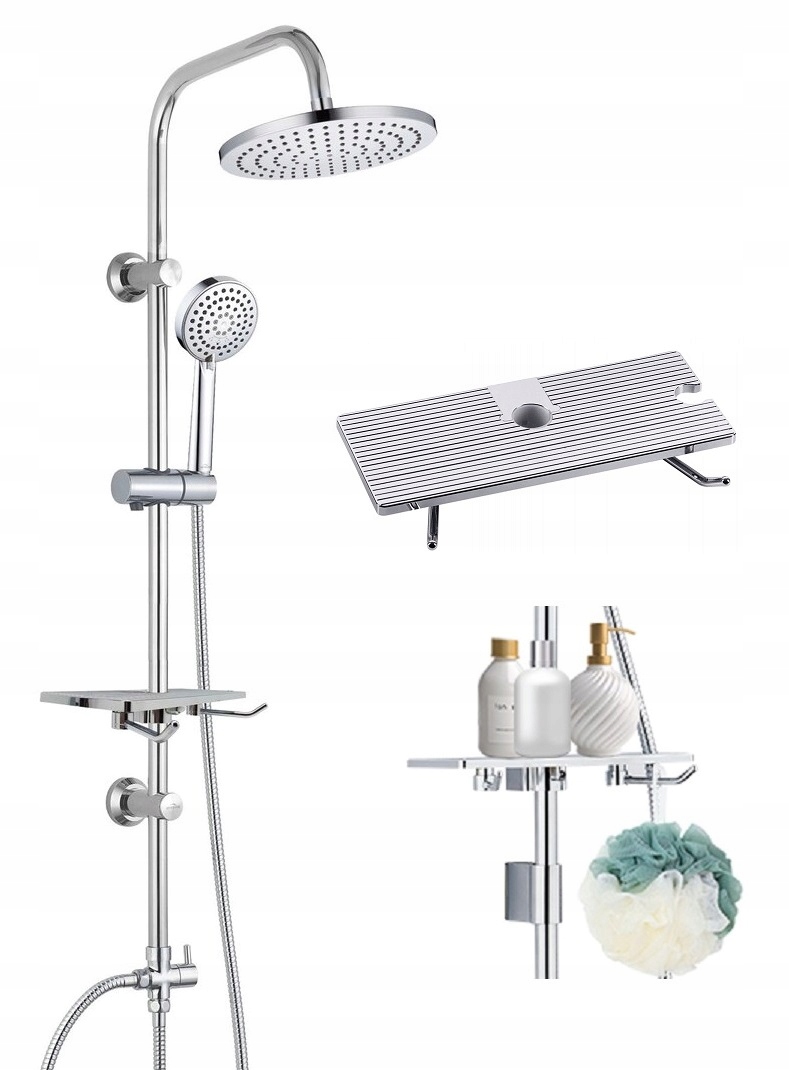 

Deszczownica 25 kolumna zestaw prysznicowy Cubic