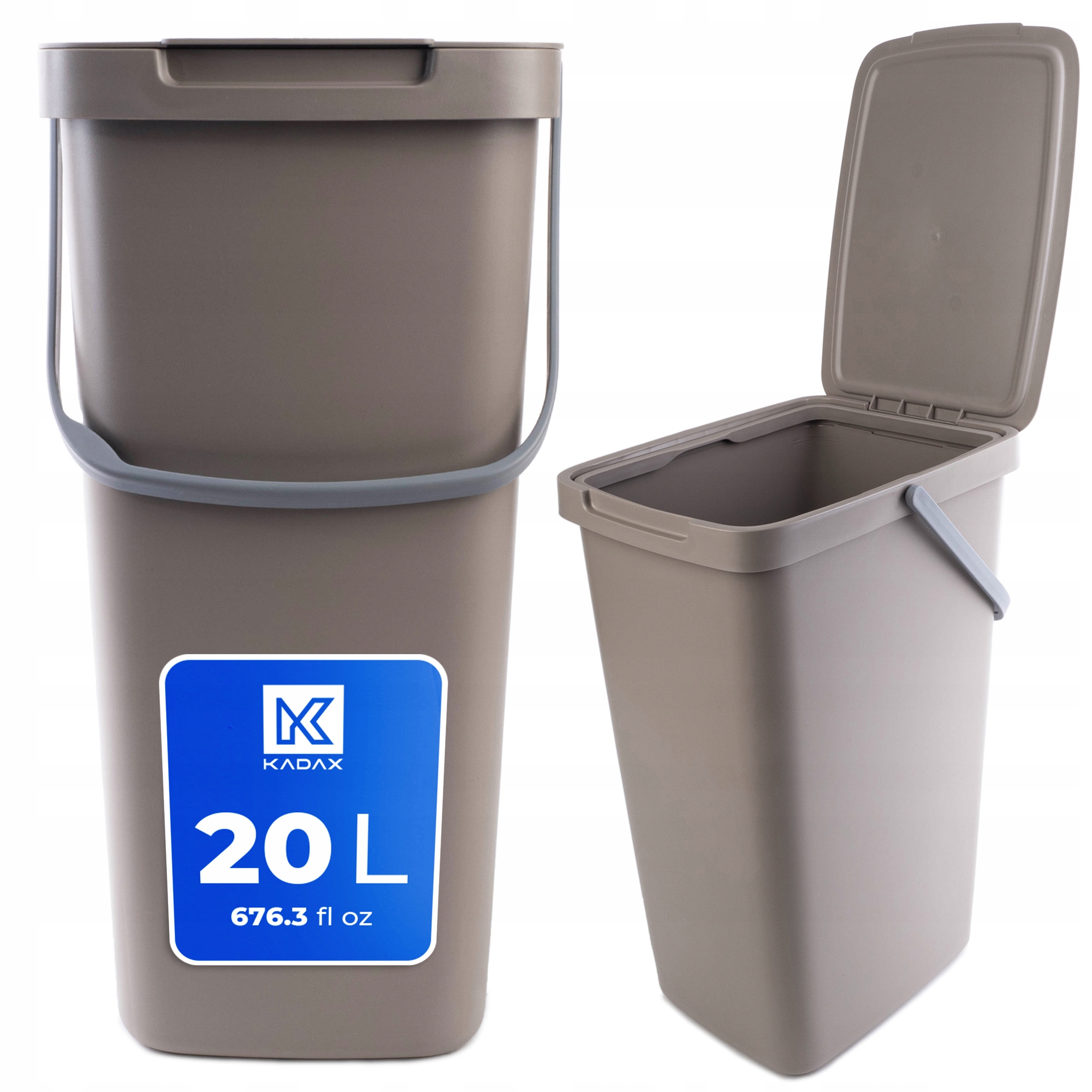 Levně Odpadkový Koš Nádoba Na Odpad S Víkem 20 L Na Tříděný Odpad