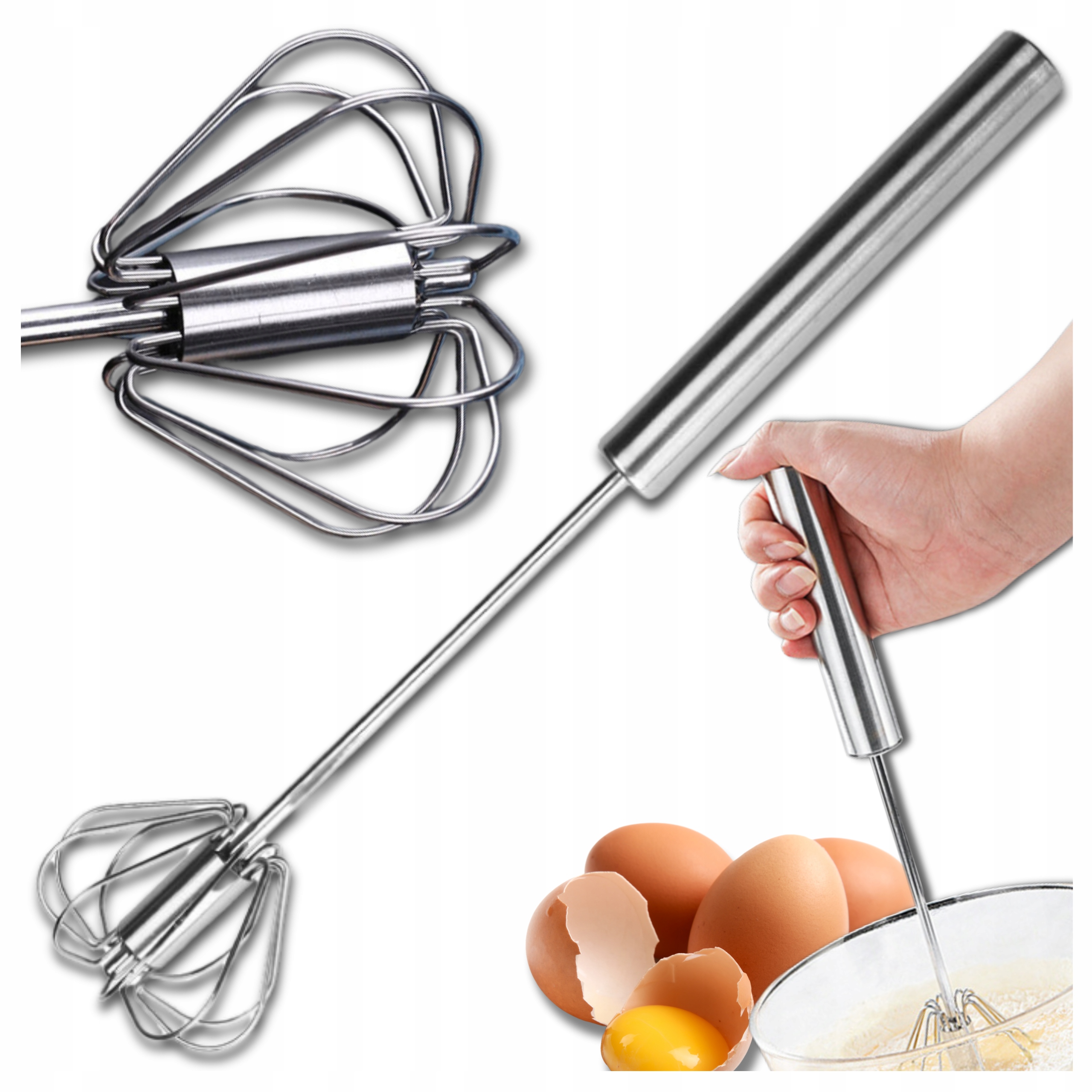 HABVERŐ KÉZI FORGÓ HABVERŐ TOJÁS HABVERŐ ACÉL