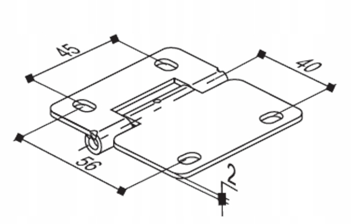 ZAWIAS ŚRODKOWY REZYDENCYJNY DO BRAMY SEGMENTOWEJ Kod producenta ZS001