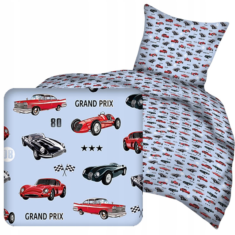 

Pościel w wyścigówki grand prix niebieska 90x120