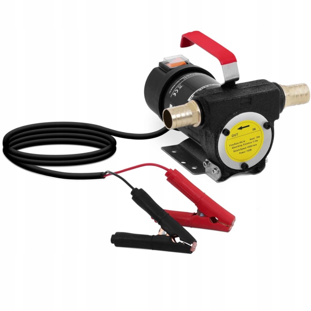 POMPA ELEKTRYCZNA DO SPUSZCZANIA PALIWA OLEJU NAPĘDOWEGO SAMOZASYSAJĄCA IP5 Marka MSW