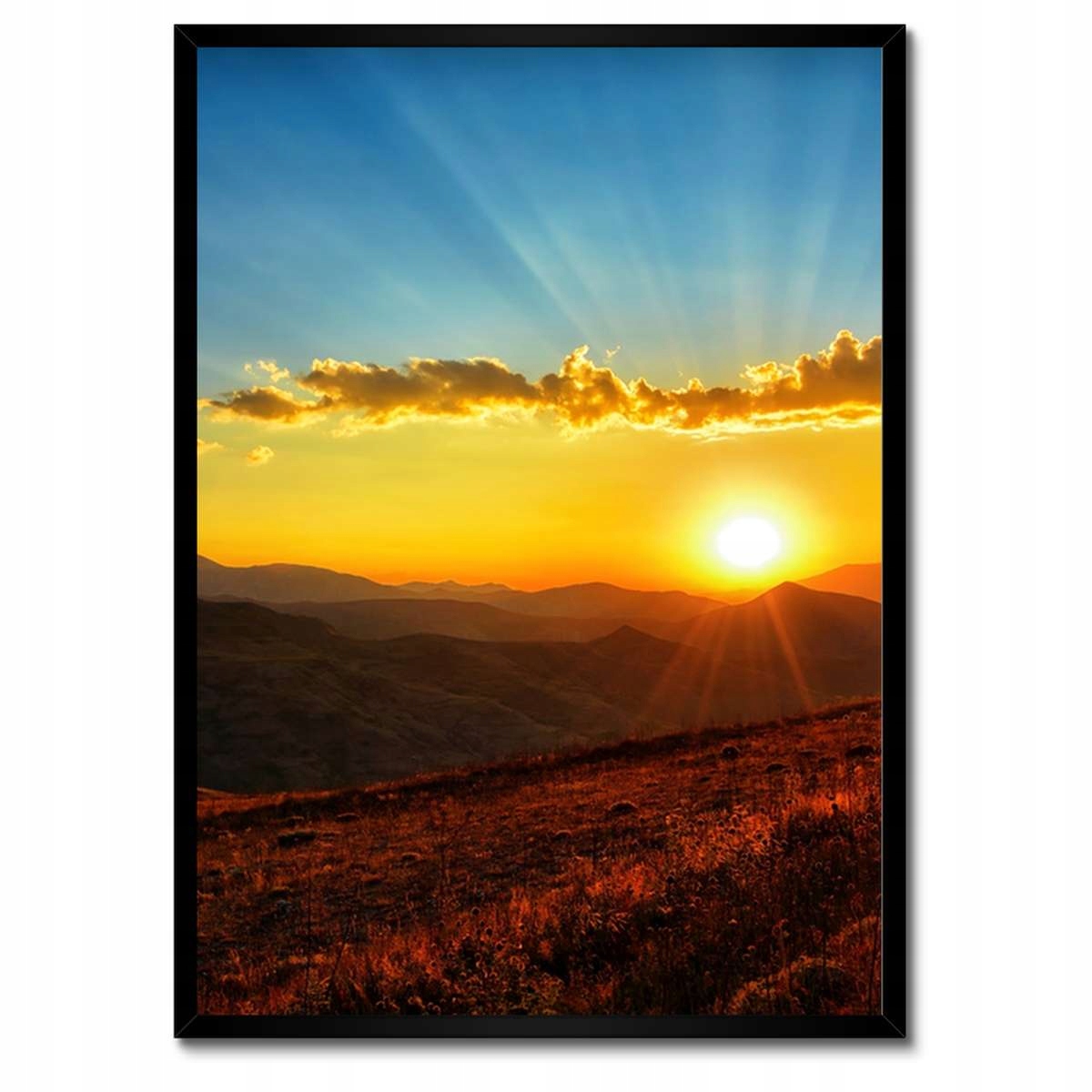 Plakáty v rámu 50x70 Krásný západ slunce