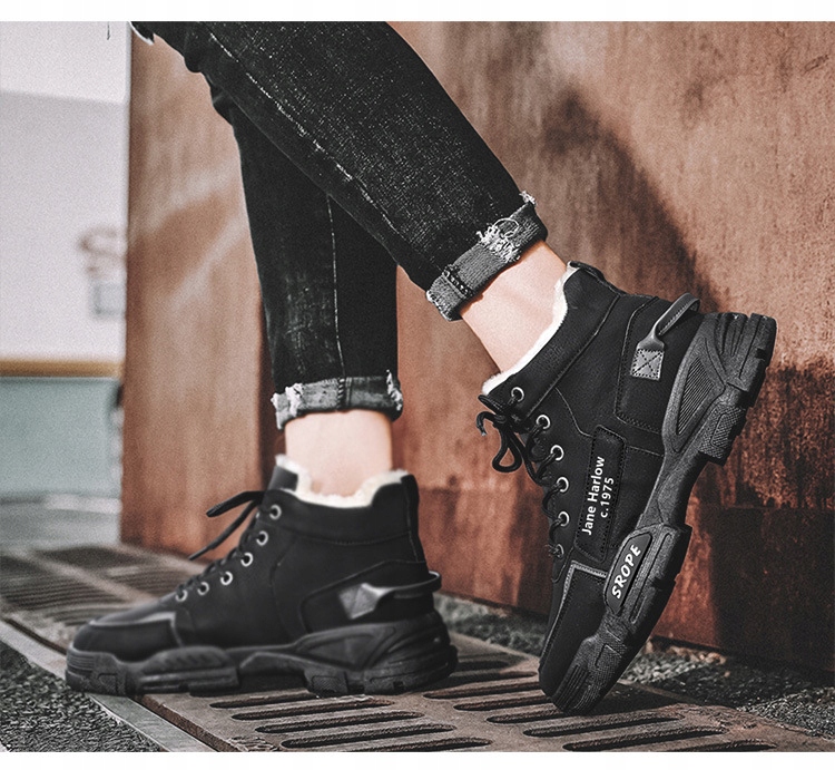 MĘSKIE BUTY ZIMOWE MARTIN SKÓRZANE FC-R.39-44 Model HLIS-12