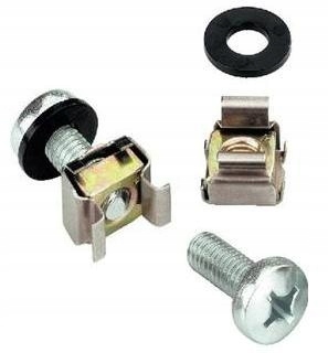 Monacor Śruba i nakrętka sprężynkowa do rack'a