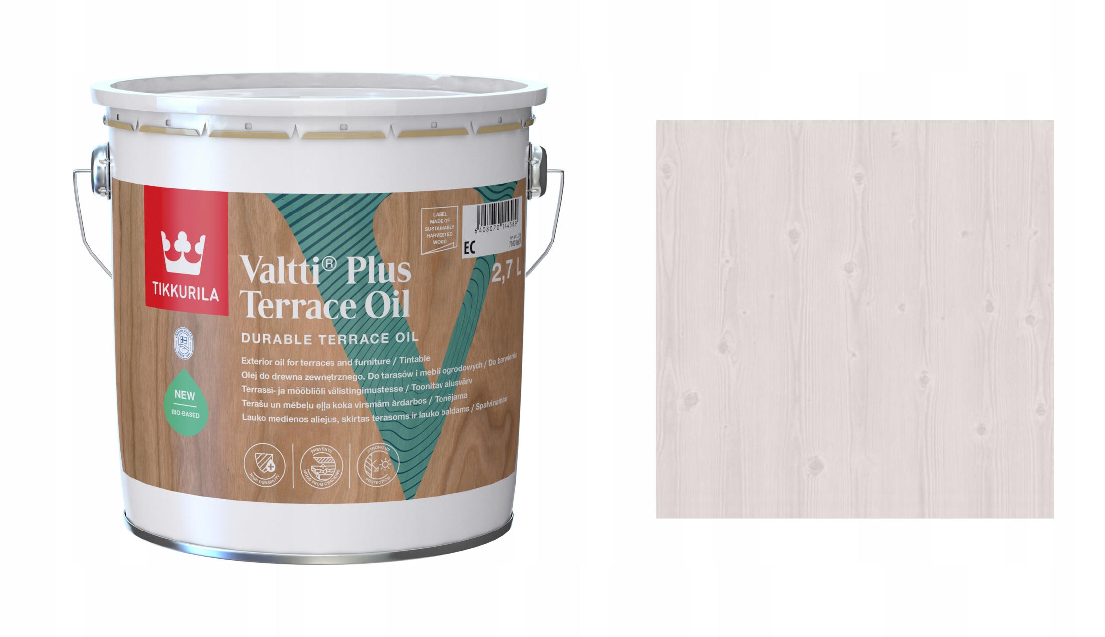 TIKKURILA VALTTI PLUS TERRACE OIL 2,7L 5060 LUMI OLEJ DO TARASÓW
