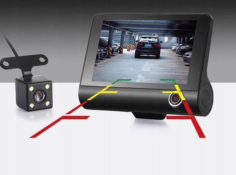 Nowoczesny WIDEOREJESTRATOR HD Z KAMERA COFANIA Model RLDV 313