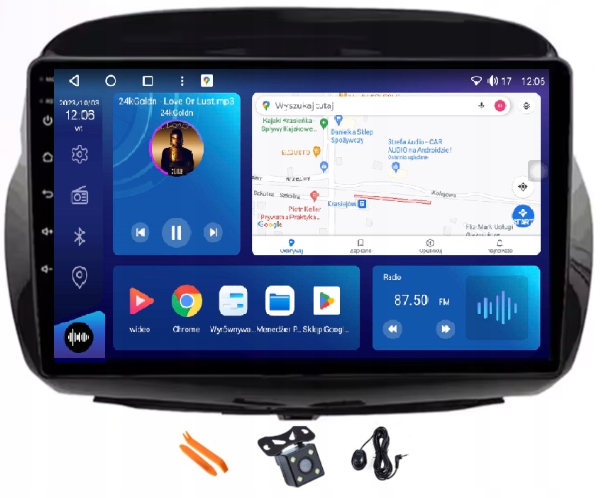 Rádio Android Navigácia Qled 2K Carplay Lte 64GB Honda Fr-v Frv Edix 04-09