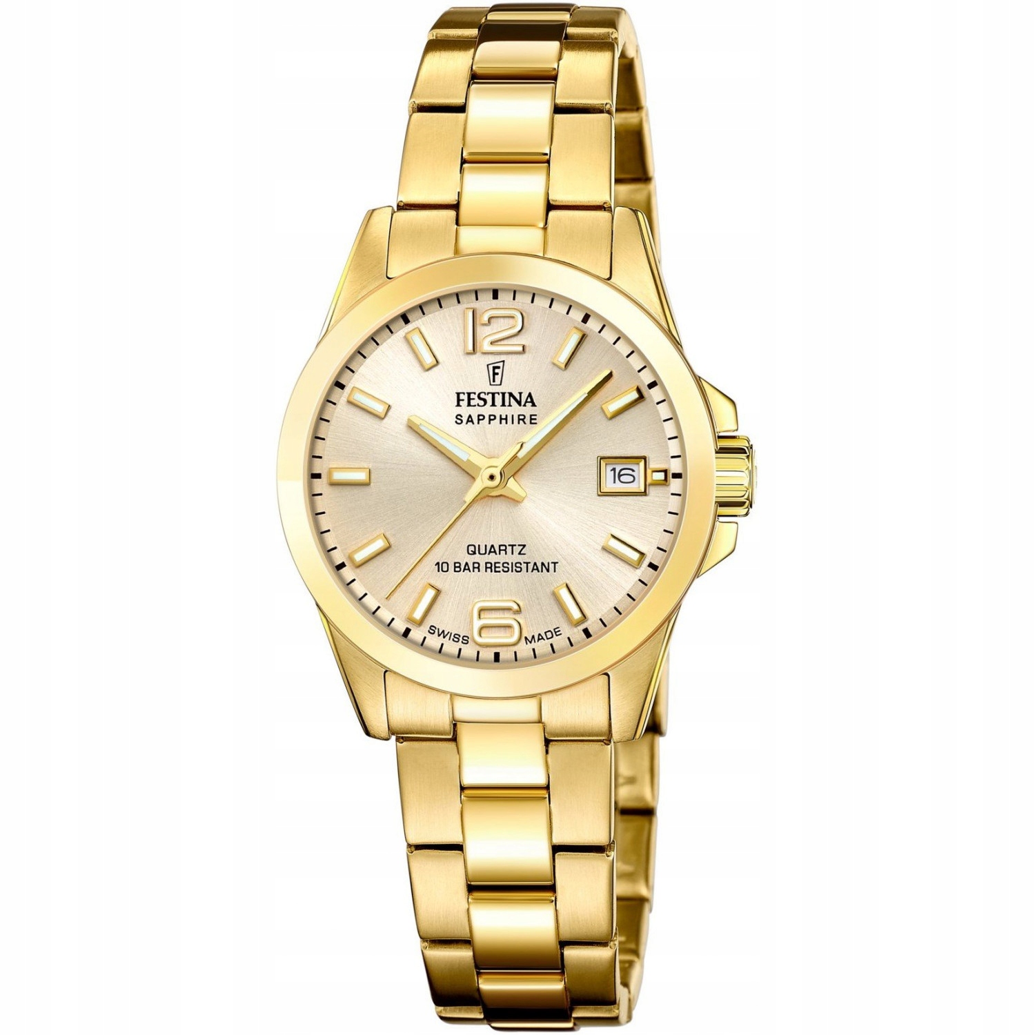 Dámské hodinky Festina F20050-2 zlaté