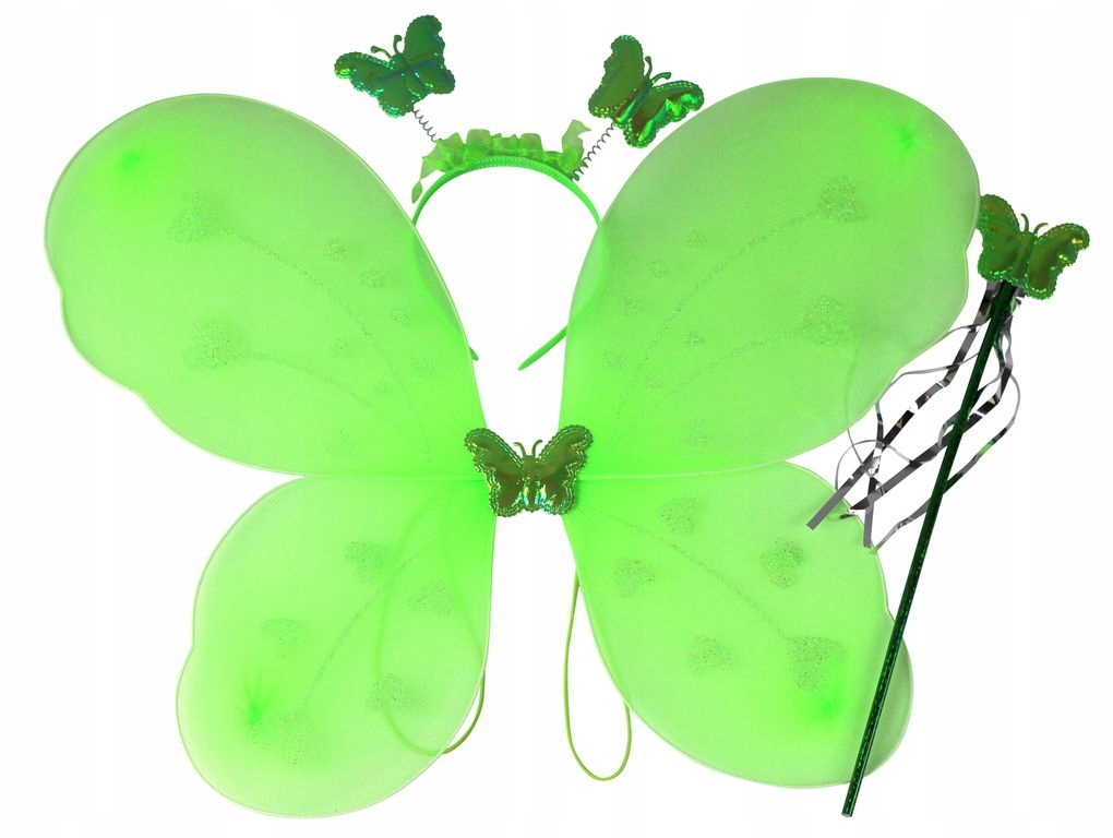 

Strój Motyl Wróżka Skrzydła Zielone