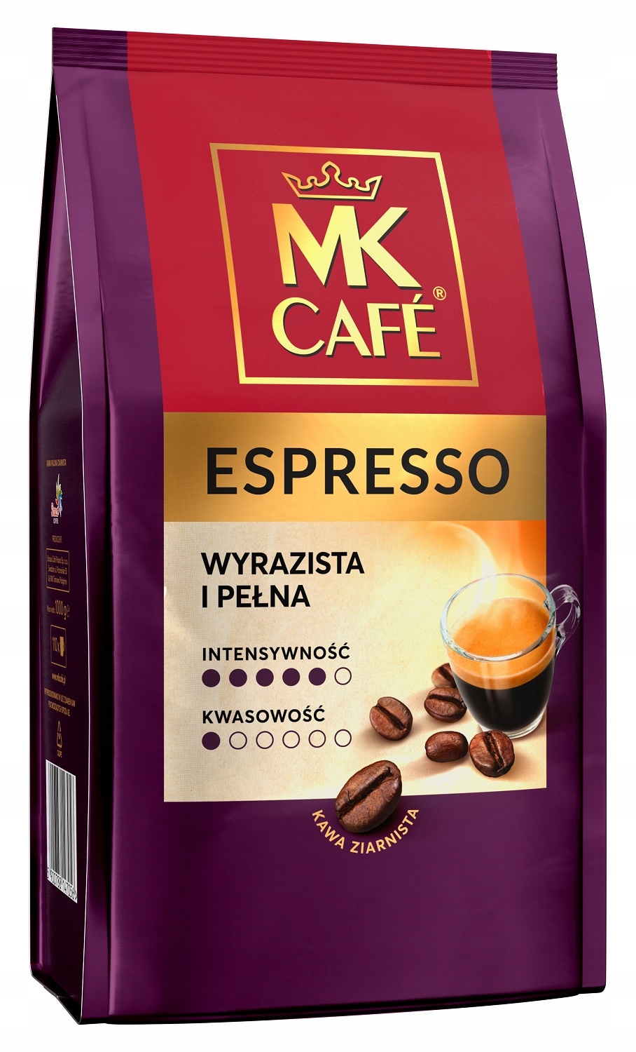 Kawa ziarnista Mk Cafe Espresso 1kg pełna i wyrazista w smaku