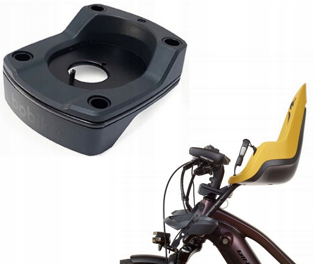 Bobike Adapter do fotelika rowerowego Mini A-head Plus 1'' i 1/8 cala