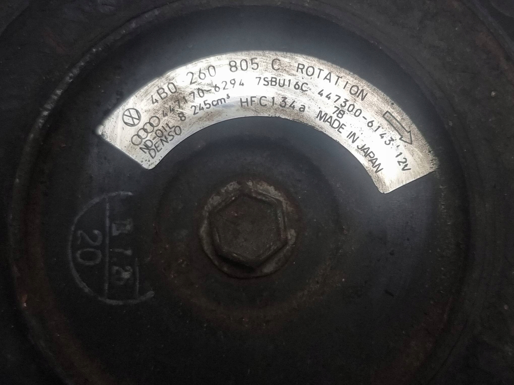 Klimakompressor klimaanlage 4B0260805C AUDI A4 B5