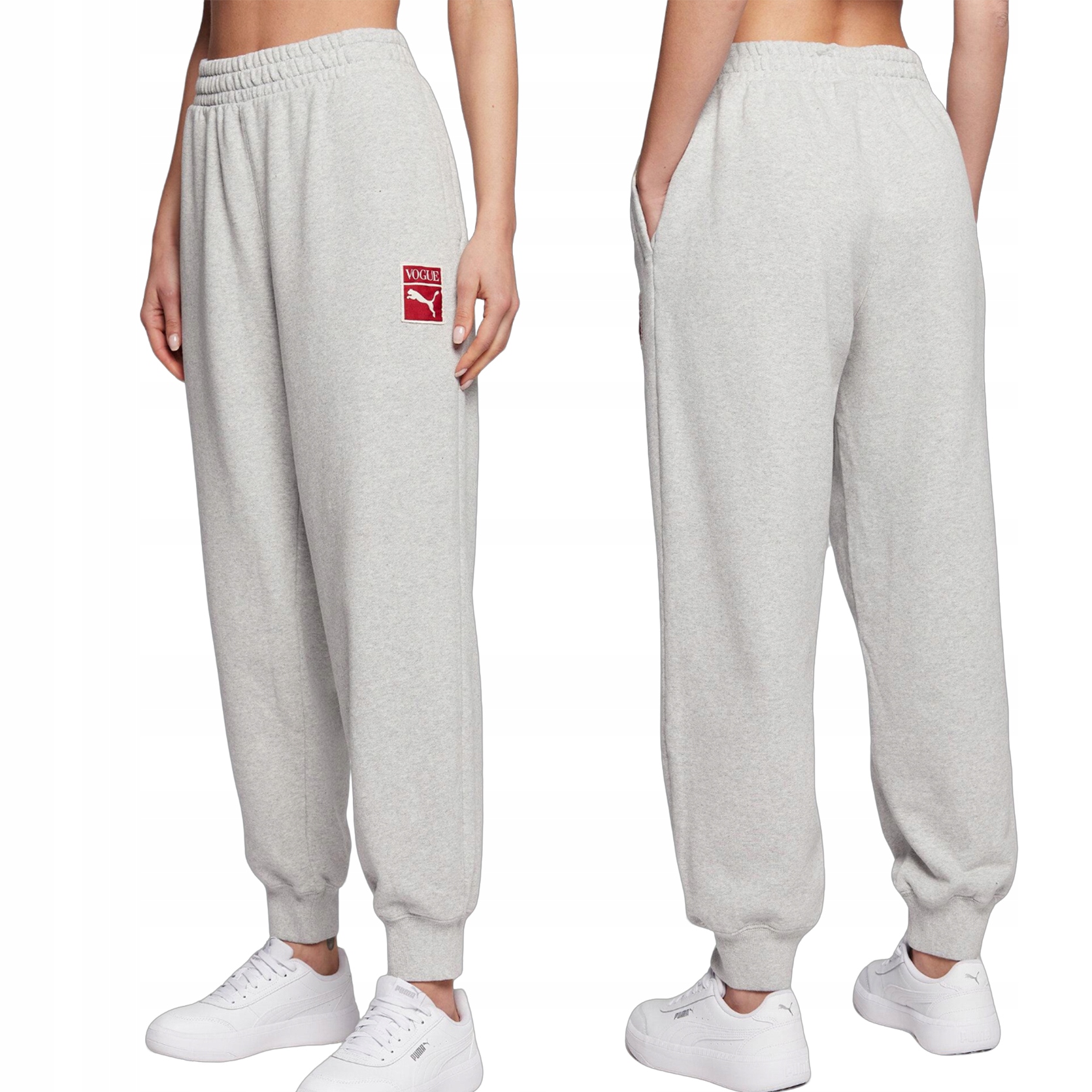 Puma x Vogue dámské tepláky šedé volné 536693 04 S