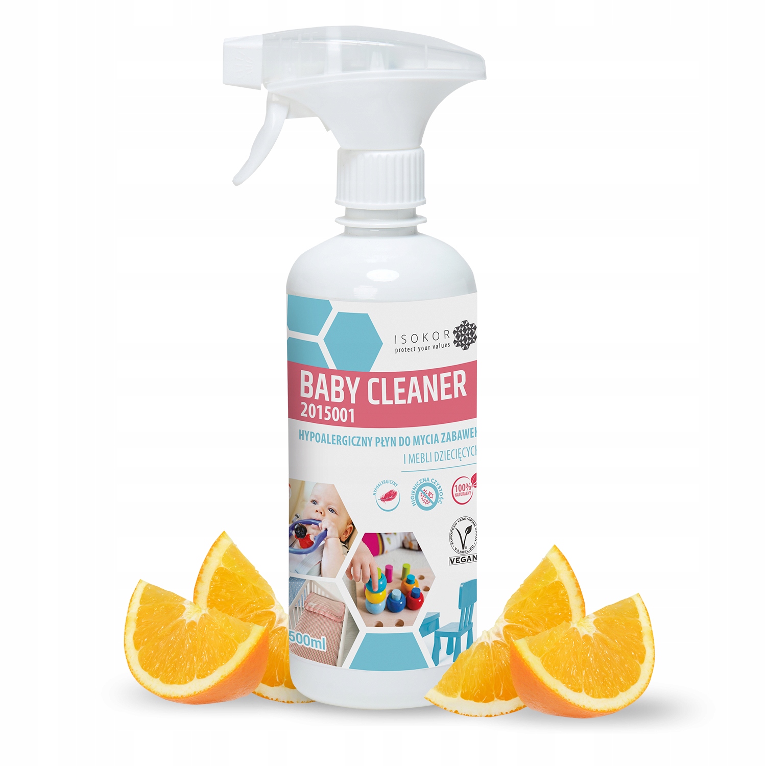 ODPIELUCHOWYWANIE MALUSZKA PŁYN BABY CLEANER 500ml Marka Isokor